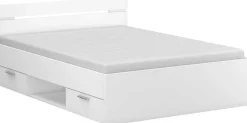 Bett Micheline 140 x 190 cm-matt weiß