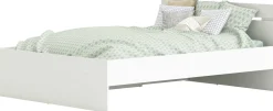 Bett Micheline 140 x 190 cm-matt weiß