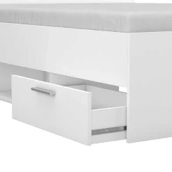 Bett Micheline 140 x 190 cm-matt weiß