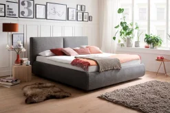 Bett mit Stauraum Celine 180x200 - anthrazit