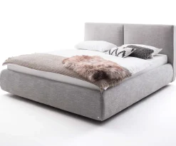 Bett mit Stauraum Celine 180x200 - hellgrau