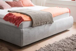 Bett mit Stauraum Celine 180x200 - hellgrau