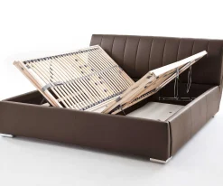 Bett mit Stauraum Davos 180x200 - braun