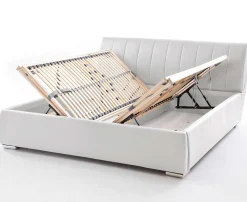 Bett mit Stauraum Davos 200x200 kingsize - weiß