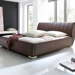 Bett mit Stauraum Davos 200x200 kingsize - braun