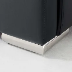 Bett mit Stauraum Davos 180x200 - schwarz