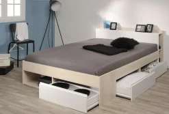 Bett Most 140x190/200cm mit Schubladen - Akazie