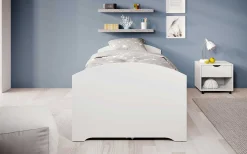 Bett Nero 90x200 mit 2 Schubladen - weiß