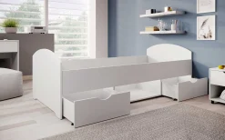 Bett Nero 90x200 mit 2 Schubladen - weiß