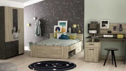 Bett Polly 160 x 200 cm-Kronberger Eiche
