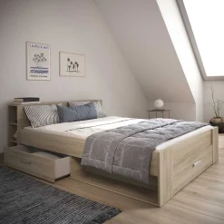 Bett Polly 160 x 200 cm-Kronberger Eiche