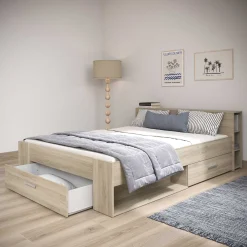 Bett Polly 160 x 200 cm-Kronberger Eiche