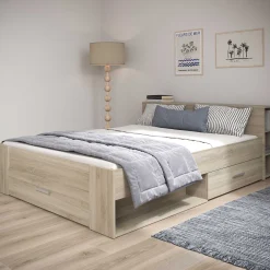 Bett Polly 160 x 200 cm-Kronberger Eiche