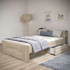 Bett Polly 140 x 190 cm-Kronberger Eiche