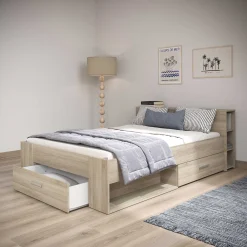 Bett Polly 140 x 190 cm-Kronberger Eiche