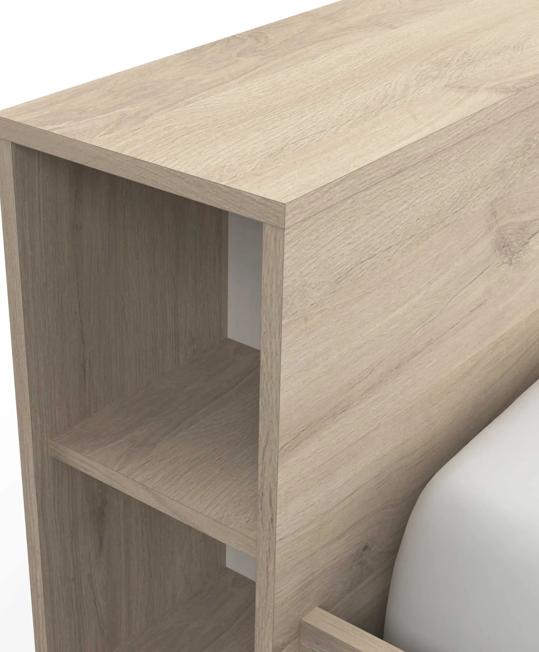 Bett Polly 140 x 200 cm-Kronberger Eiche