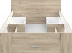 Bett Polly 140 x 200 cm-Kronberger Eiche