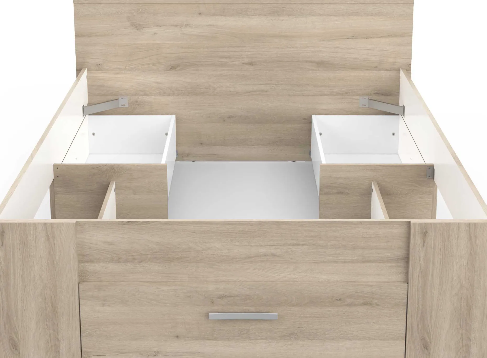 Bett Polly 140 x 200 cm-Kronberger Eiche