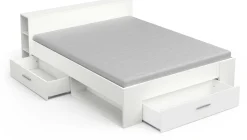Bett Polly 160 x 200 cm-matt weiß