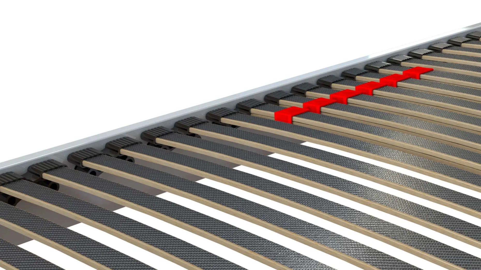 Bettrahmen Senne 28 Latten 140x200 - weiß