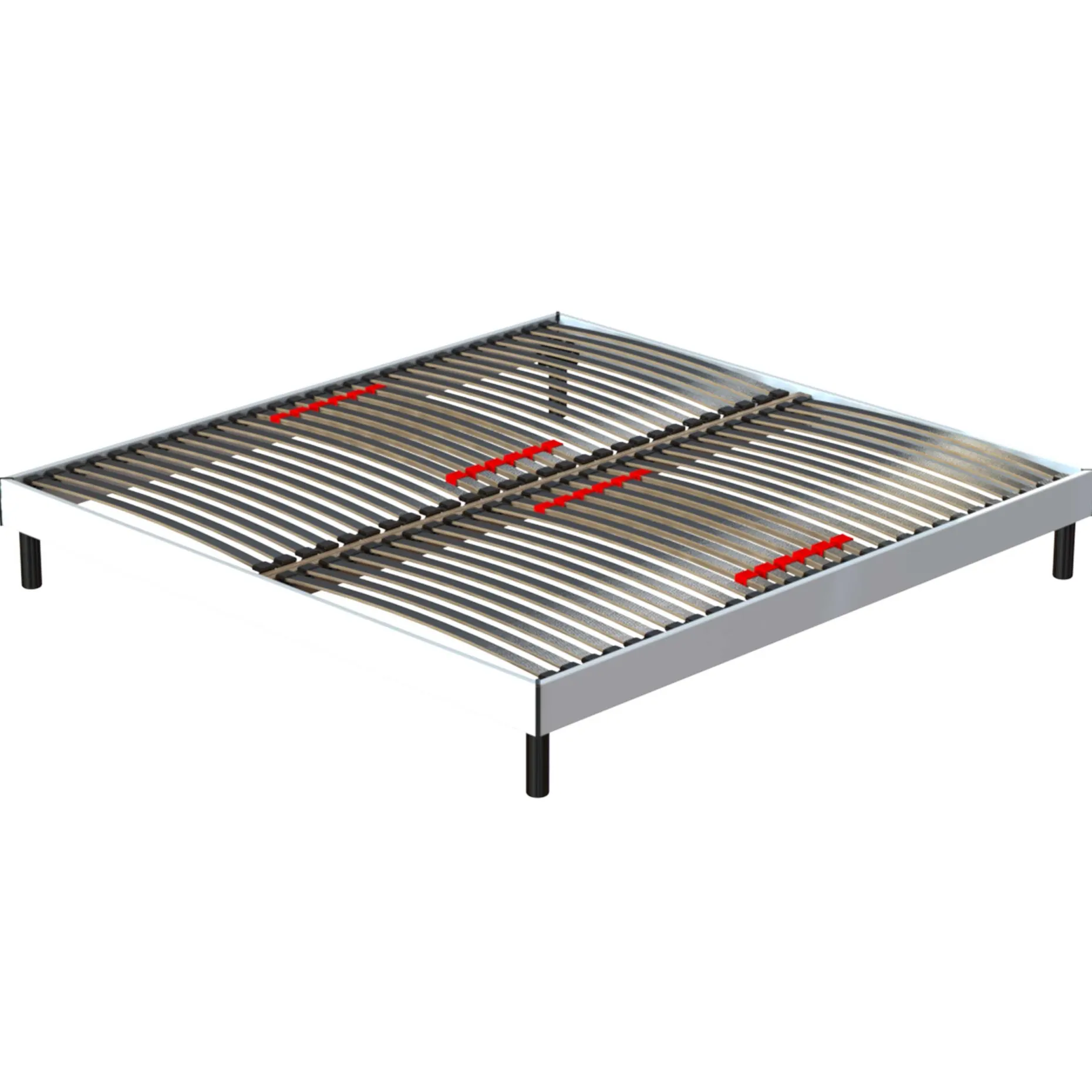 Bettrahmen Senne 28 Latten 140x200 - weiß