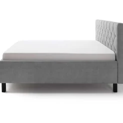 Bett San Marino 180x200cm mit Stauraum Kunstleder - grau/schwarz