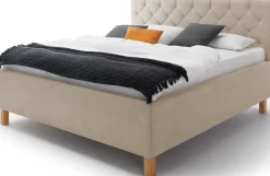 Meise Bett San Marino 180x200cm mit Stauraum Kunstleder - /eiche