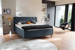 Meise Bett San Marino 180x200cm mit Stauraum Kunstleder - /eiche
