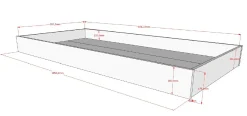 Bettschublade Forrest - Massivholz Buche