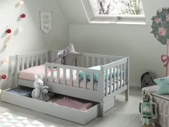 Bettschublade für Kleinkindbett Anastasia und Petronille - grau
