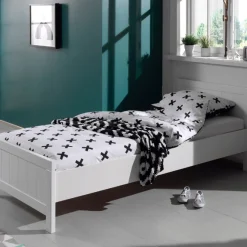 Kinder Vipack Bett 90x200 cm (inkl. Lattenrost) und Nachttisch Erik-