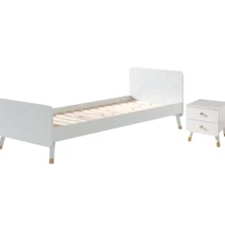 Kinder Vipack Bett 90x200 cm mit Lattenrost und Nachttisch Billy-