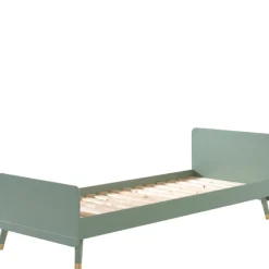 Kinder Vipack Bett 90x200 cm mit Lattenrost und Nachttisch Billy oliv