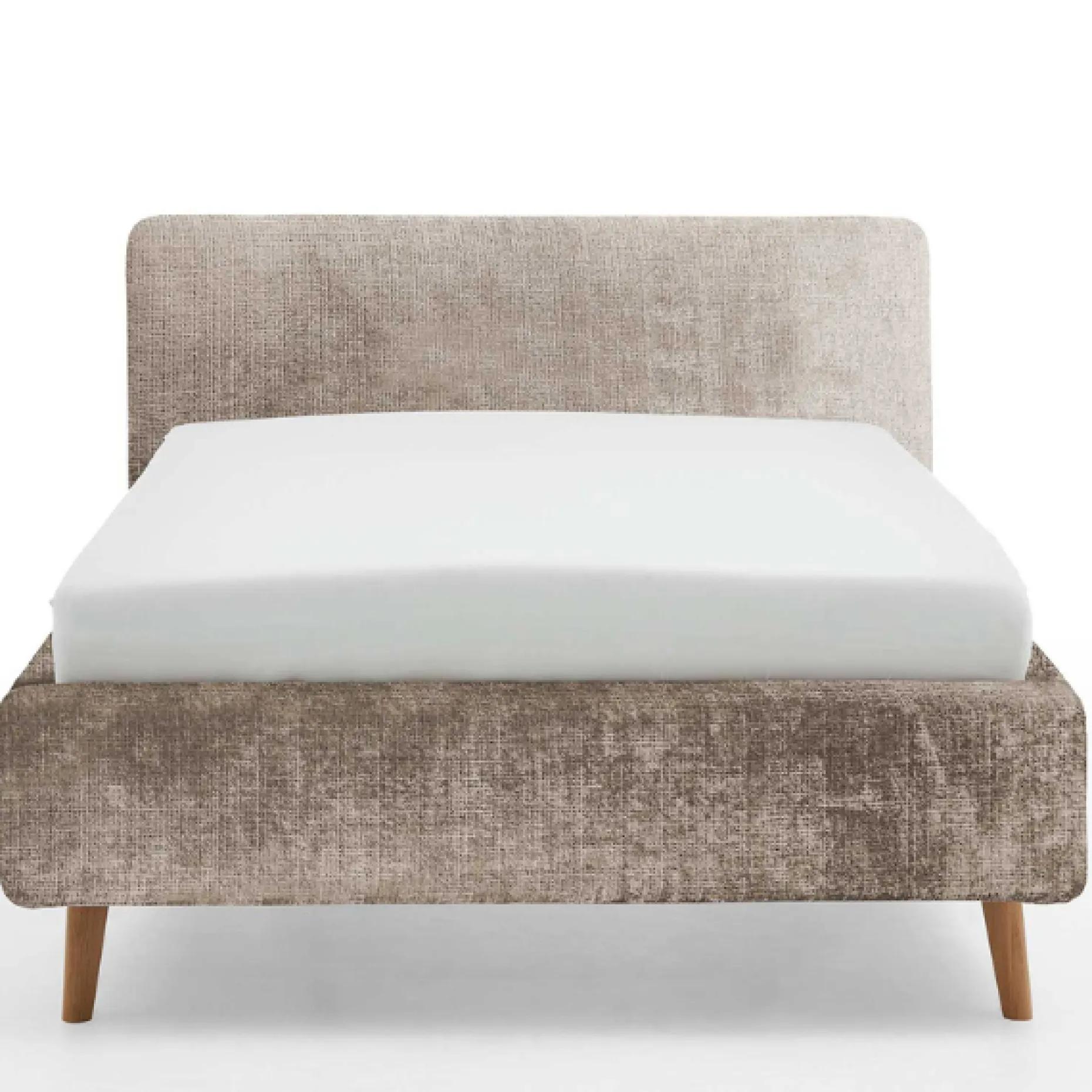 Bett Younes 140x200cm mit Stauraum - beige