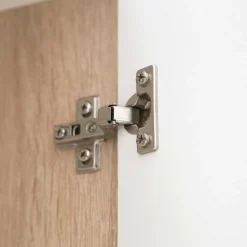 Biarritz Säulenschrank 2 Türen - weiß/eiche