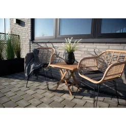 House Nordic Bilbao Beistelltisch für draußen - Teakholz