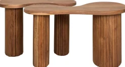 Emob Bio-Akazienholz Couchtisch-Set - 2er-Set