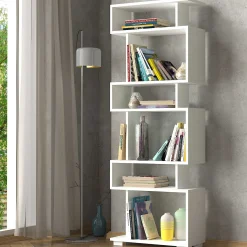 Blok Bücherregal | 100 % MELAMIN | Weiß