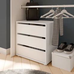 Blokty Kommode - 396x60x58,10 cm - Weiß/Spanplatte