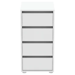 Blokty Kommode - 396x39,30x76,30 cm - Weiß/Spanplatte
