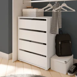 Blokty Kommode - 396x60x76,30 cm - Weiß/Spanplatte
