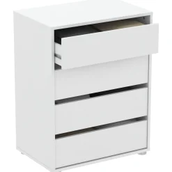 Blokty Kommode - 396x60x76,30 cm - Weiß/Spanplatte