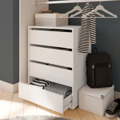 Blokty Kommode - 396x60x76,30 cm - Weiß/Spanplatte