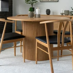 House Nordic Boavista Esstisch - Ø120x75 cm - Eiche Dekor