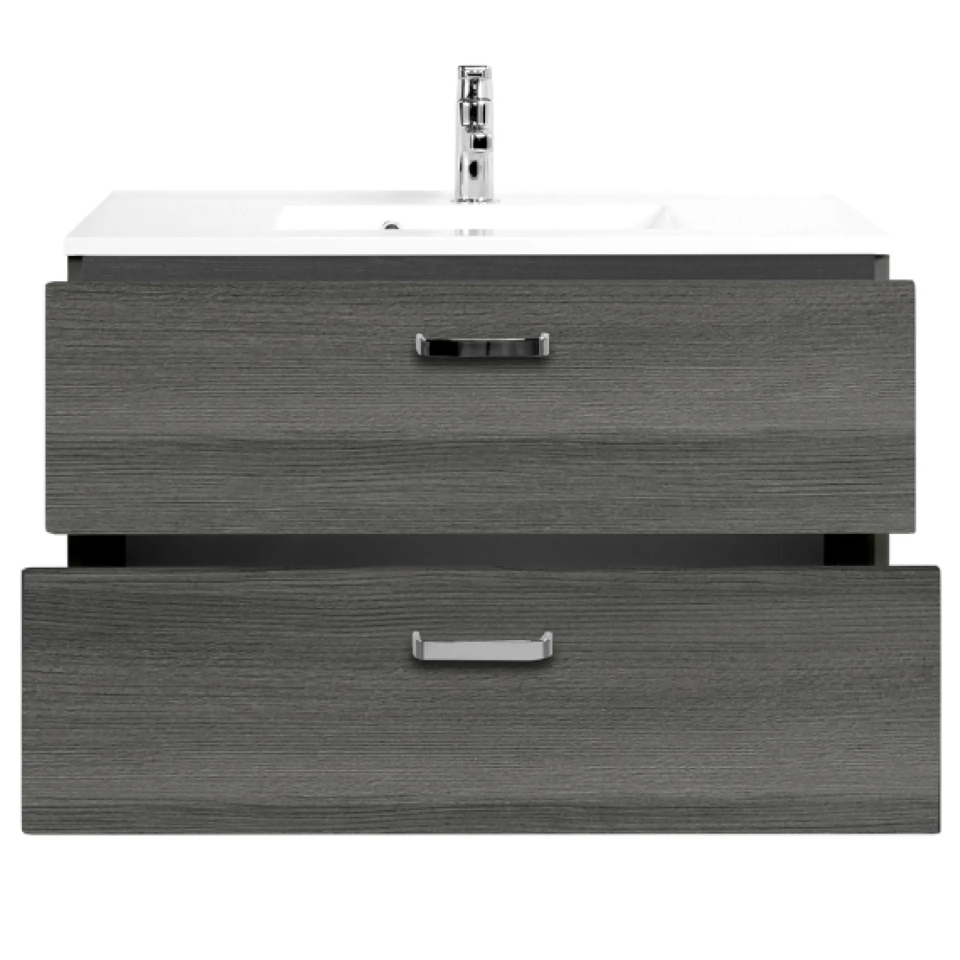 Held BobbiBadezimmer : 2x Säulenschrank, Spiegelschrank, Waschtischschrank - Eiche