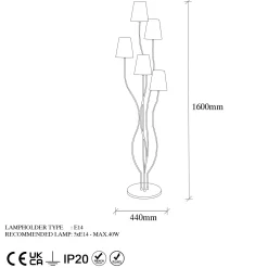 Emob Bonibon Stehleuchte | METALLGEHÄUSE | Mehrfarbig
