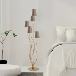 Emob Bonibon Stehleuchte | METALLGEHÄUSE | Gold, Beige