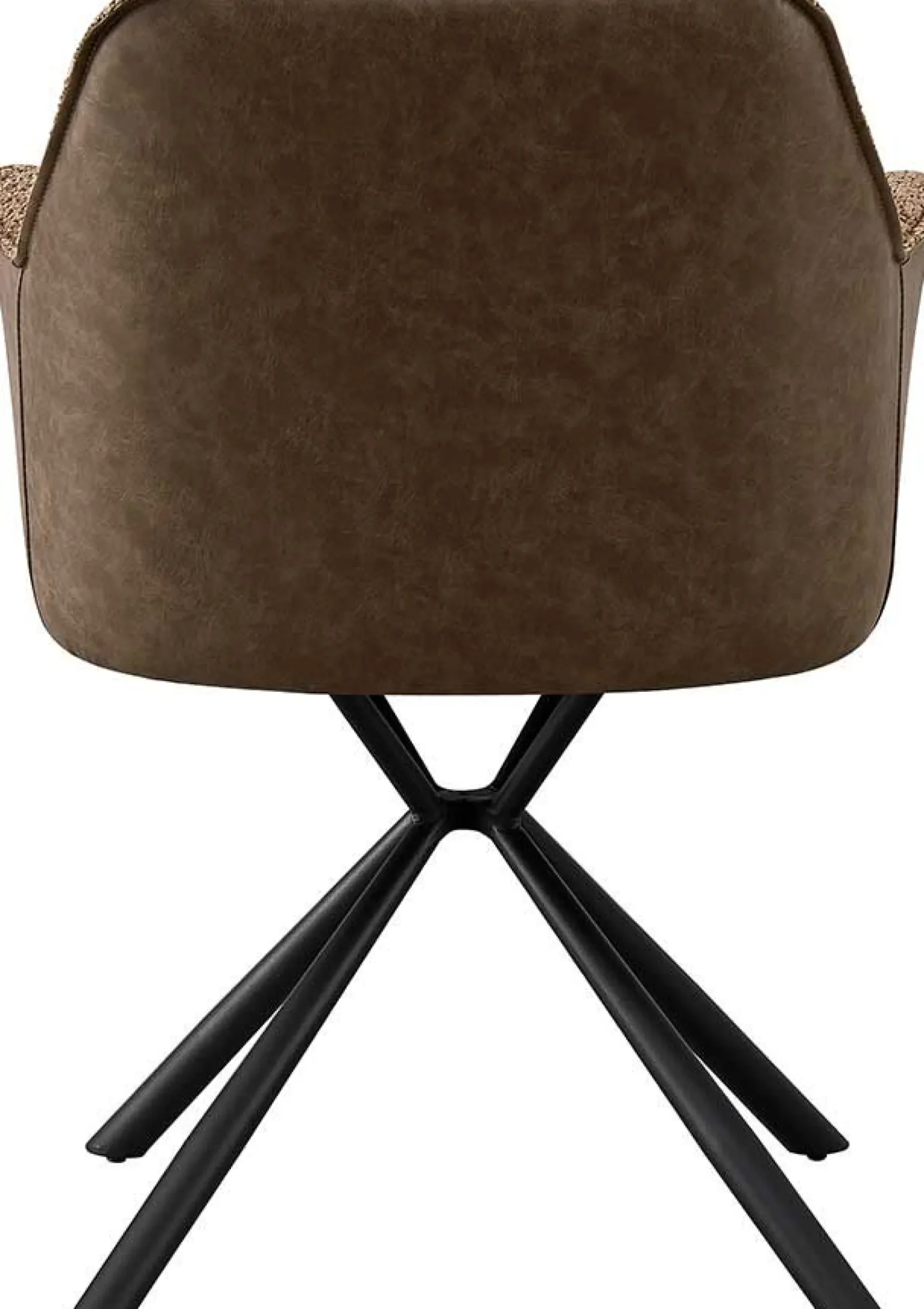 Rousseau Bouclé-Stuhl Lucie PU-Rücken | Metallbeine | H82,5 x B62 x T63 cm