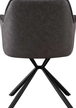 Rousseau Bouclé-Stuhl Lucie Hell PU-Rücken | Metallbeine | H82,5 x B62 x T63 cm