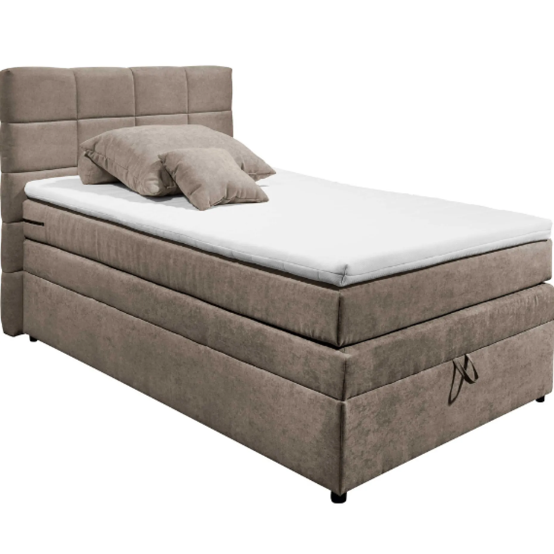 Boxspring Tahoe 120x200cm mit Lagerung - taupe